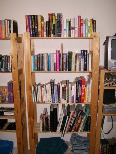 Fiction and non-fiction shelves